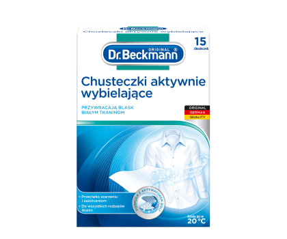 Środek piorący DR. BECKMANN Chusteczki aktywnie wybielajace 15 szt.